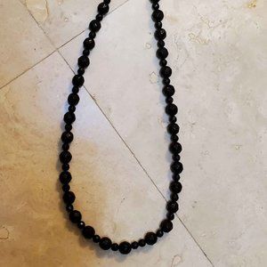 Black Bead Necklace